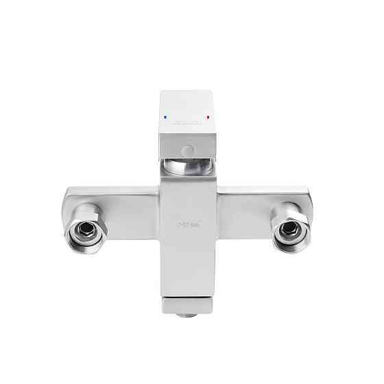 Змішувач для ванни з душовим гарнітуром Kroner KRP Edelstahl Kubus - ESG060 сатин Київ