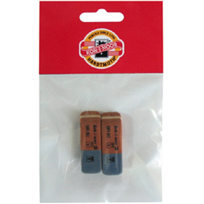 Ластик Koh-i-Noor комбинированный BlueStar, 6521/80 (полибег 2 шт) (6521/80/2/P) Винница - изображение 2