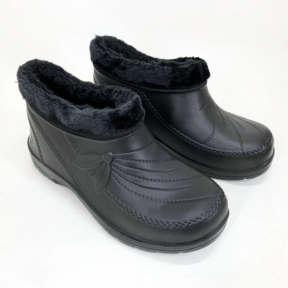 Бурки женские меховые 39р, Галоши женские на меху хаки, галоши пена Теплые тапочки чуни RM-64 Львов - изображение 16