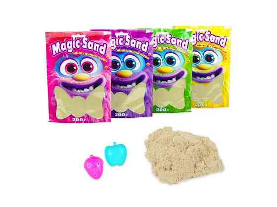 Кінетичний пісок Magic sand в пакеті 39401-3 0,200кг Блакитний ТМ STRATEG Київ