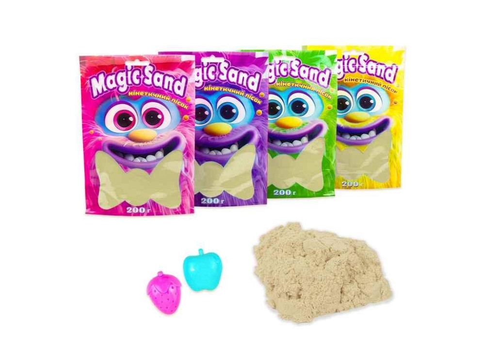 Кінетичний пісок Magic sand в пакеті 39401-3 0,200кг Блакитний ТМ STRATEG Київ - фото 1