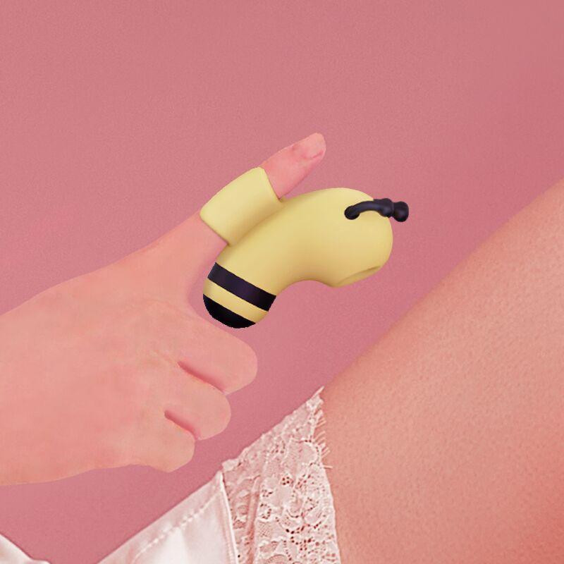 Вакуумний стимулятор із мікрострумами CuteVibe Beebe Yellow, на палець Sex Aura Київ - фото 5