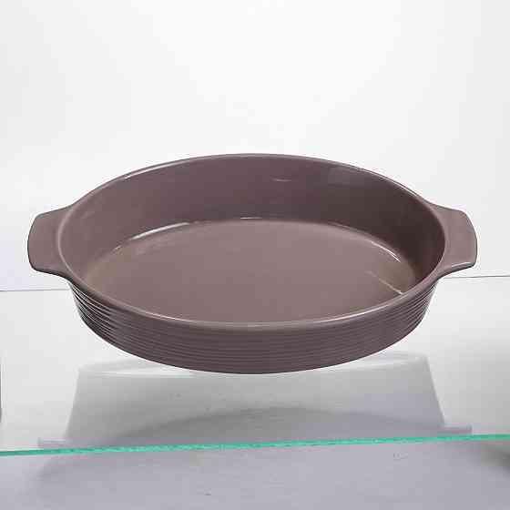 Yiwu Форма для запікання овальна 36×22.5×7 (см) форма для духовки 2 літри Бежевий S1286 Коломия