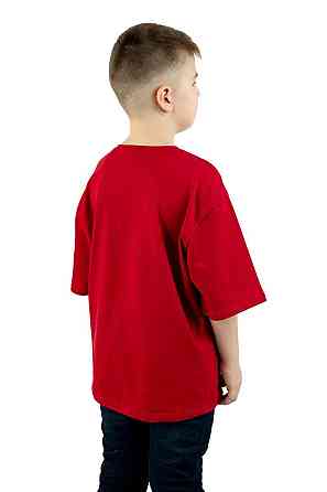 Футболка для хлопчика оверсайз, бордова бавовняна, топ Київ