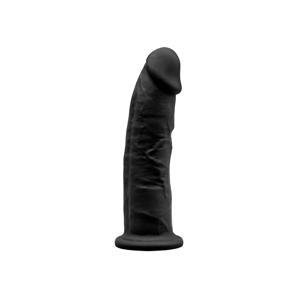 Фалоімітатор SilexD Robby Black (MODEL 2 size 6in), двошаровий, силікон + Silexpan, діаметр 3,5см Sex Aura Київ - фото 2