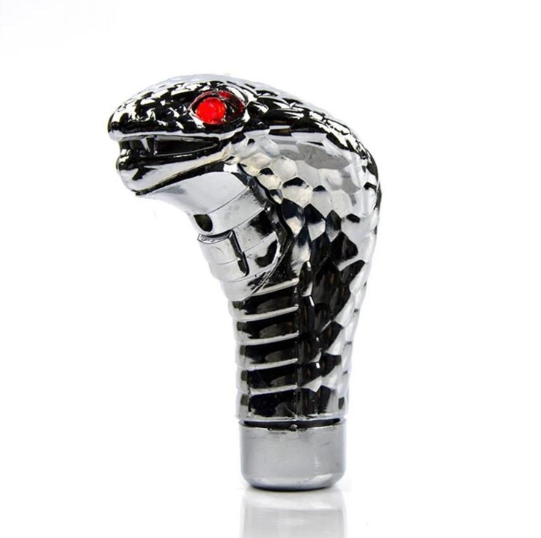 Светящаяся ручка КПП «Кобра» с LED-глазами, серебристая Киев - изображение 4