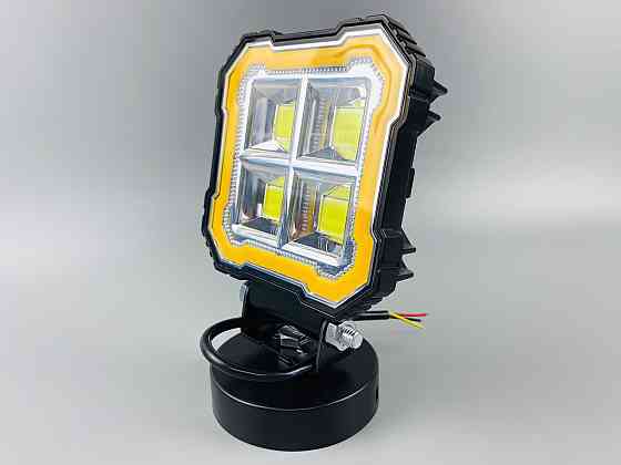 Фара LED квадратна, 32W біле та жовте світло, 112 мм х 128 мм х 37 мм (ширина). 9-60V. Мукачево