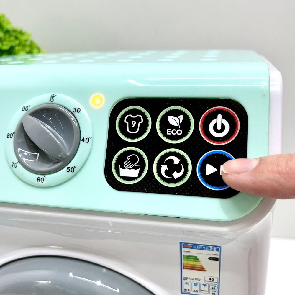 Пральна машина infunbebe звук світло обертовий барабан на батарейці Біла (RP88789) Чернігів - фото 8