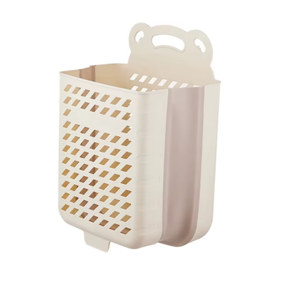 Пластиковий органайзер для зберігання білизни, складний підвісний кошик великого розміру, 48×34×48см, бежевий Кам'янець-Подільський