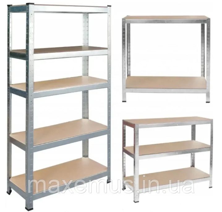 Металлический стеллаж G 9040 180×90×40 см 5 полок стеллаж для гаража склада и дома Мостиска - изображение 8