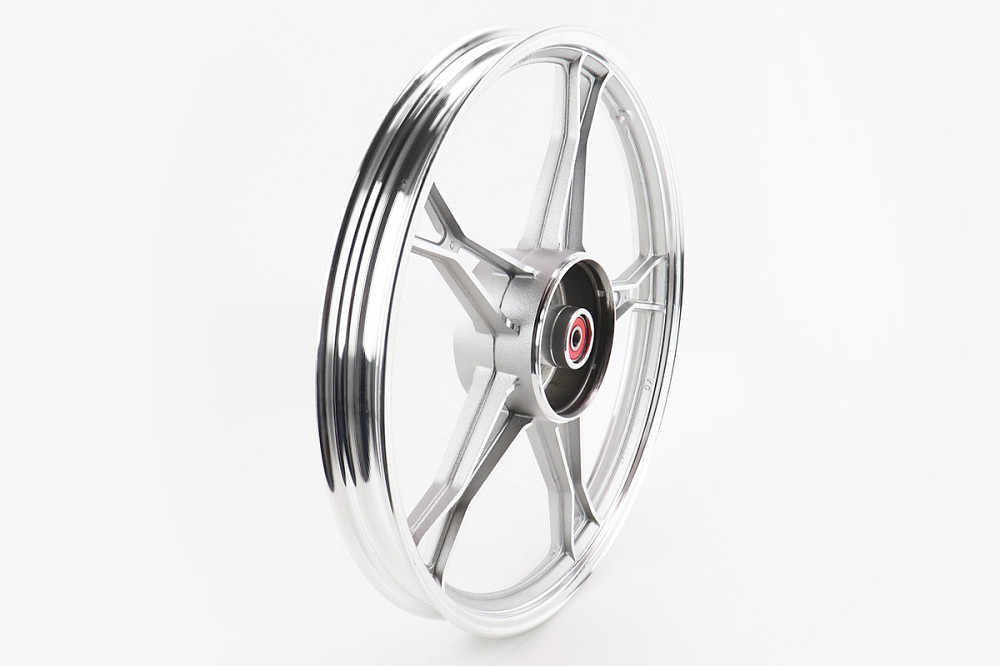 Диск задній литий 1,4-17" DELTA, сріблястий (вісь 12мм) Київ - фото 2