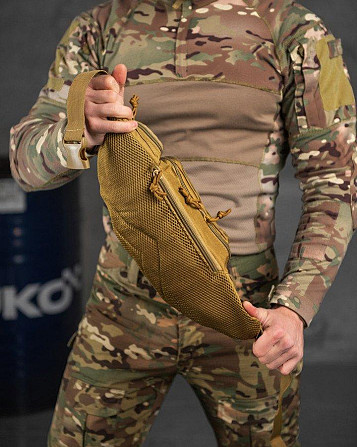 Тактическая сумка на пояс MILITARY RANGERS кайот ВТ7592 Киев - изображение 7
