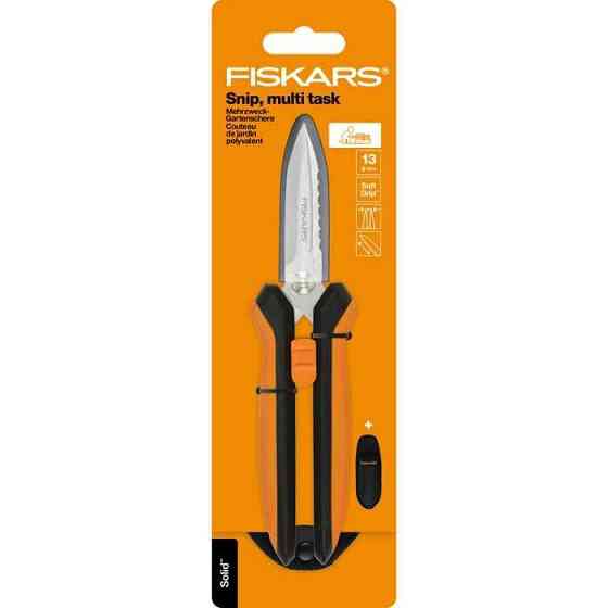 Багатофункціональні Ножиці 13 см FIskars Solid "SP320" (1063328) Нержавіюча сталь Нововолинськ