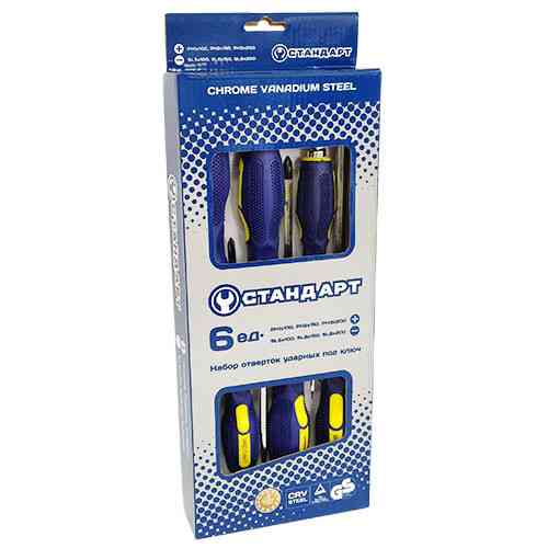 Набір ударних викруток під ключ 6 од. СТАНДАРТ GTS0503 Чернігів