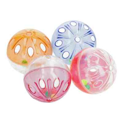 Игрушка для кошек Hippie Pet Мячики пластиковые разноцветные 4.5 см 4 шт (HIPCTM00141) Винница