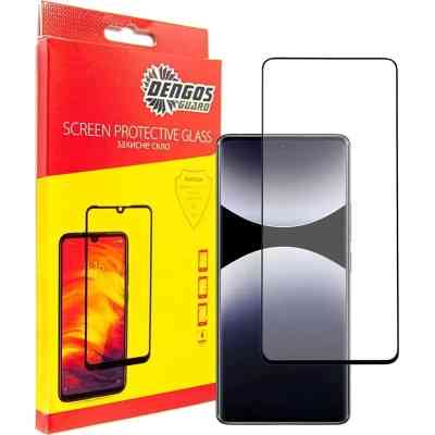 Скло захисне Dengos Full Glue Xiaomi Redmi Note 14 Pro 5G Black (TGFG-385) Вінниця