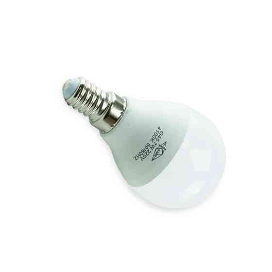 Лампа 220V E14 7W G45 4100K нейтральный белый светодиодная Мукачево