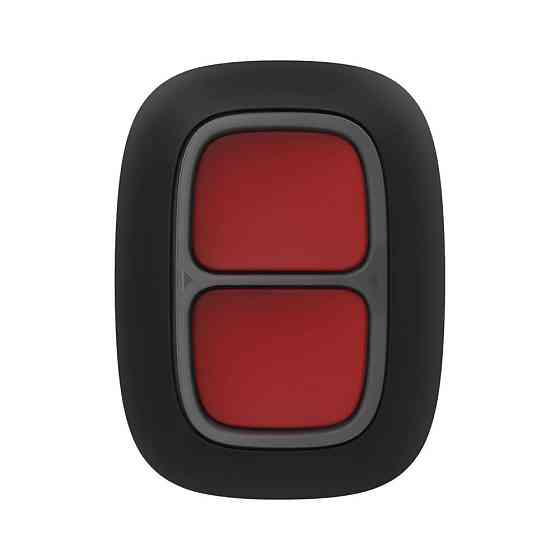 Бездротова екстрена кнопка Ajax DoubleButton (8EU) ASP black з захистом від випадкових натискань Київ