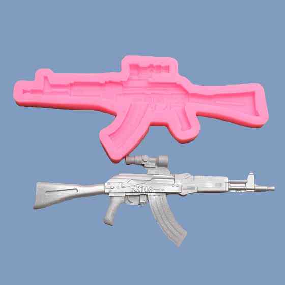 Молд силиконовый Автомат 162 на 69 мм розовый Киев
