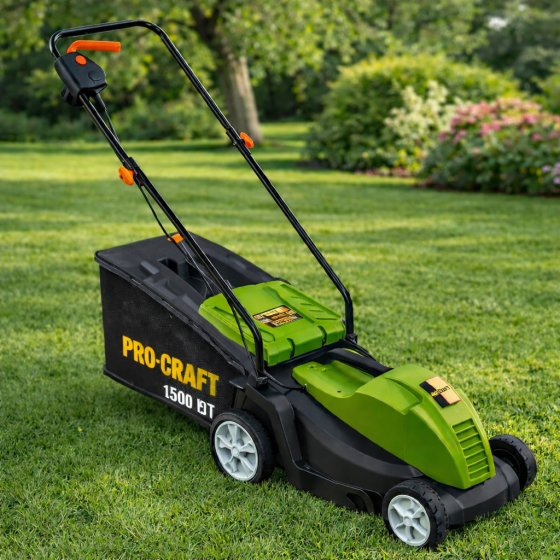 Газонокосарка ручна електрична для дому Procraft 1500 Вт,Газонокосарка для дому NM1800 ,Професійна газонокосарка Львів
