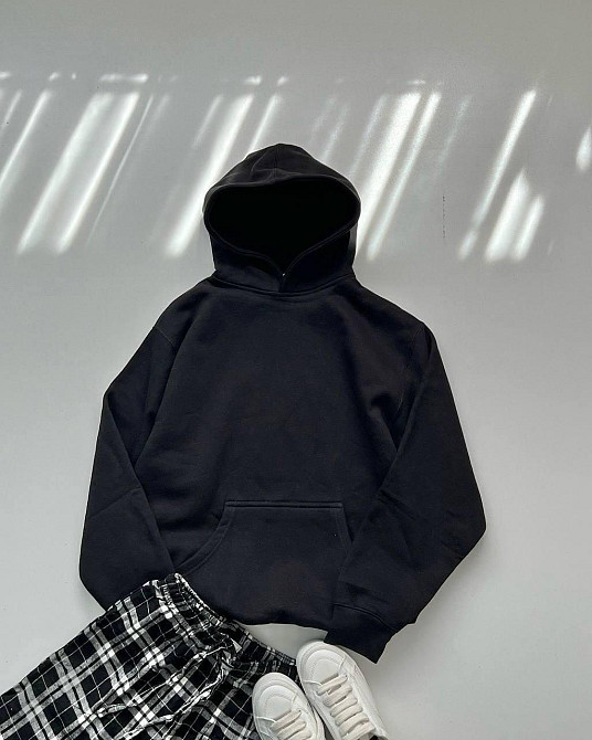 Жіночий базовий теплий худі  тринитка на флісі Одеса - фото 2