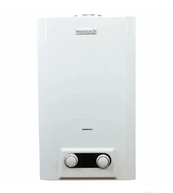 Газова колонка димохідна Piramida 24 PD-20 білий газовий проточний водонагрівач 10 л/хв на батарейках Тернопіль - фото 2