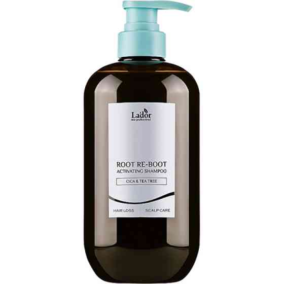Активуючий шампунь від випадіння волосся для жирної шкіри голови Root Re-Boot Activating Shampoo Cica & Tea Tree La'dor 800 мл Київ