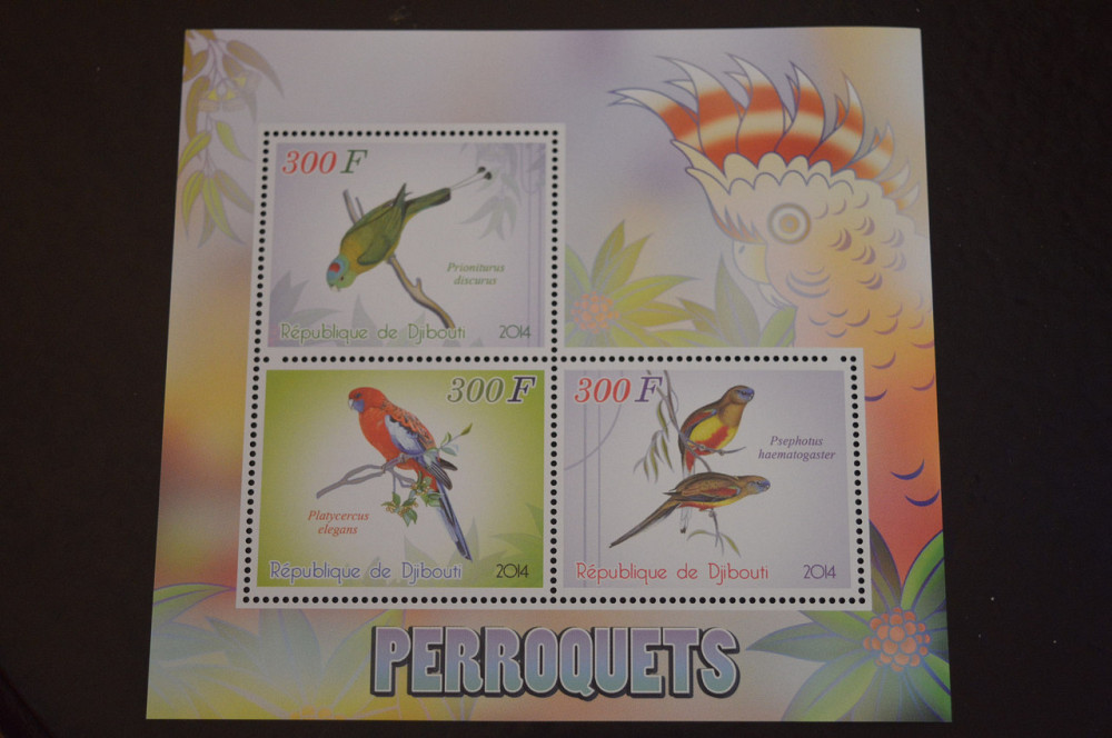 Джибути. Фауна. Блок. 2015 год (В-6) Полтава - изображение 1