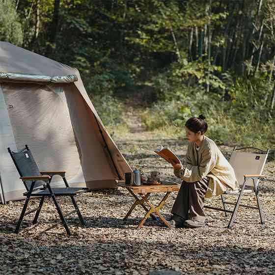 Крісло складане Naturehike CNK2550JJ010, сталь, чорний Київ