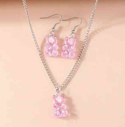 Украшения мишки для детей набор розовый Киев