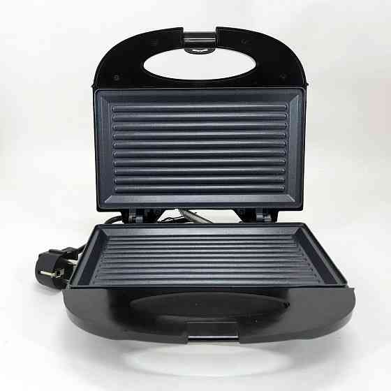 Настольный контактный электрогриль DOMOTEC, Гриль для приготовления шашлыков, Гриль прижимной рифленый SG-76 Львов