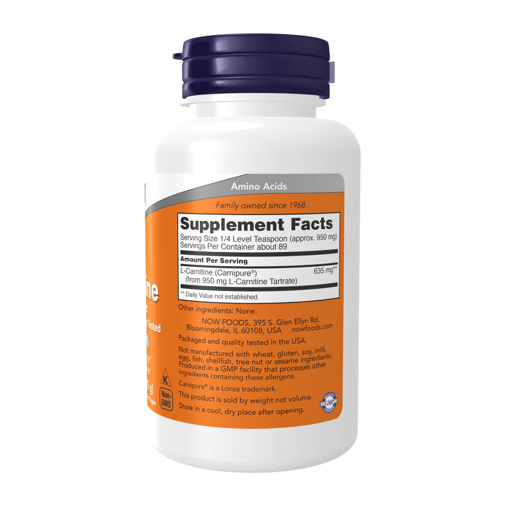 L-карнитин Now Foods L-Carnitine Pure Powder - 85g Луцк - изображение 2