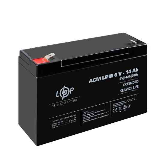 Акумулятор AGM LPM 6V - 14 Ah Київ