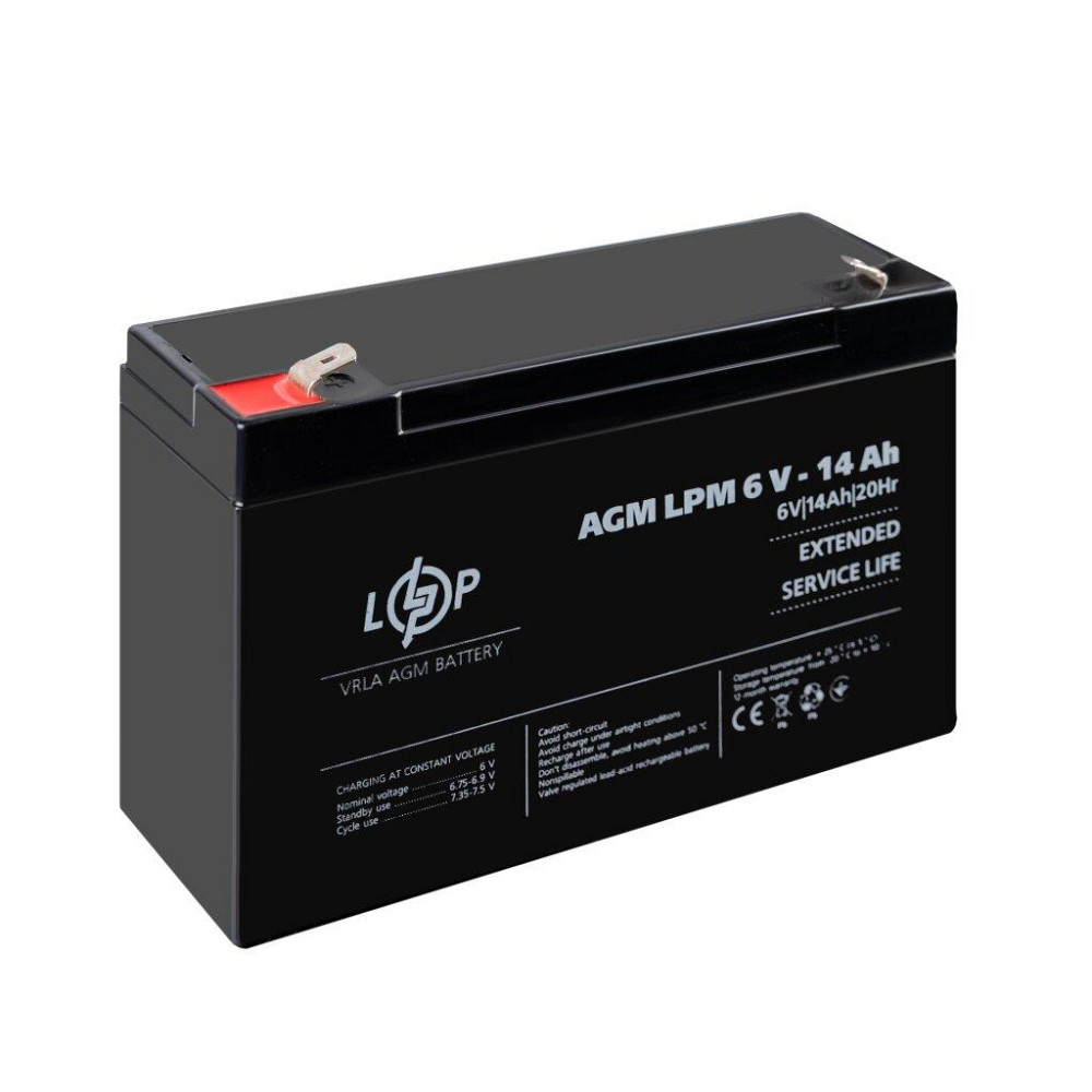 Акумулятор AGM LPM 6V - 14 Ah Київ - фото 4
