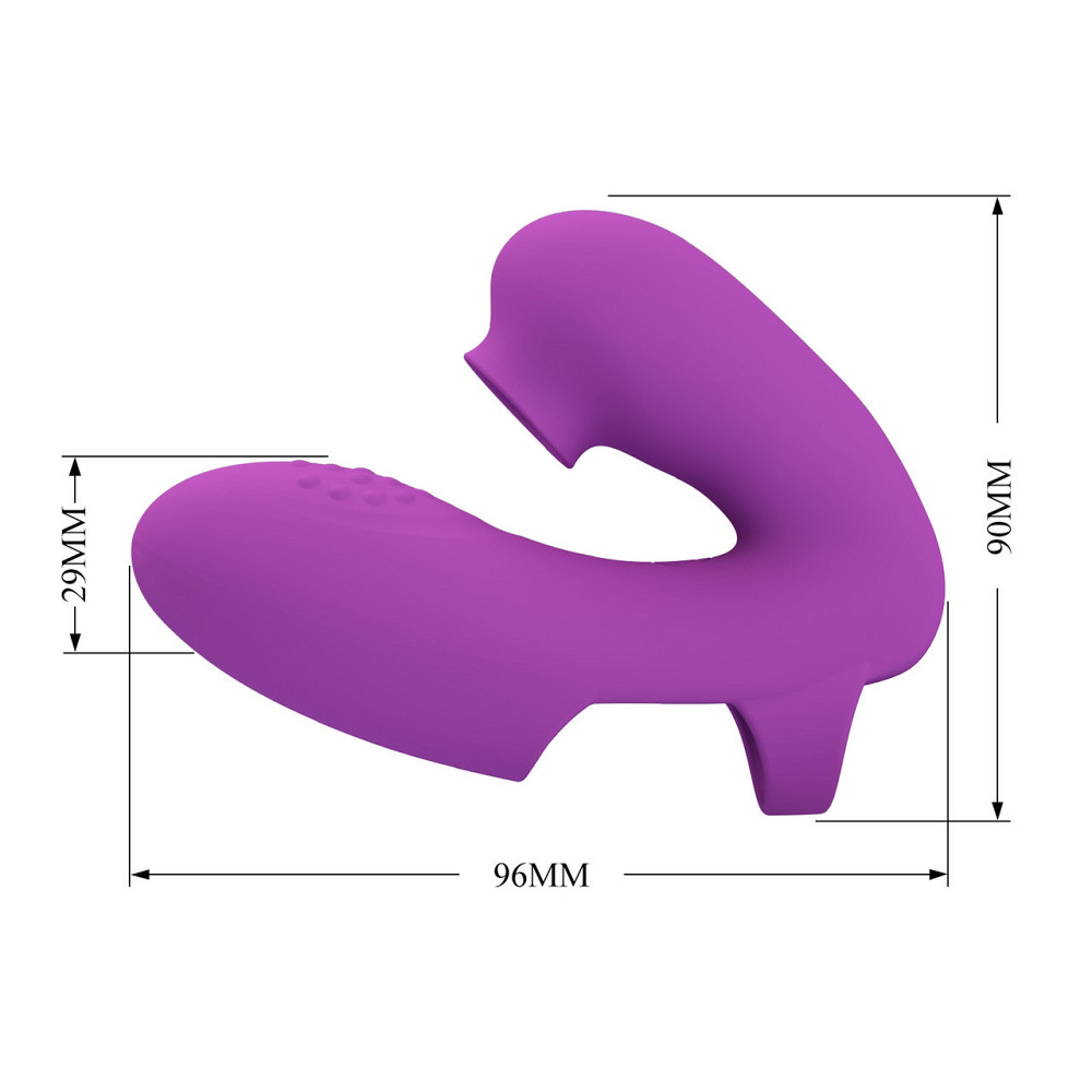 Вибростимулятор PRETTY LOVE Super Finger ATHENA Purple, 7 vibration functions 7 tapping functions Sex Aura Киев - изображение 6