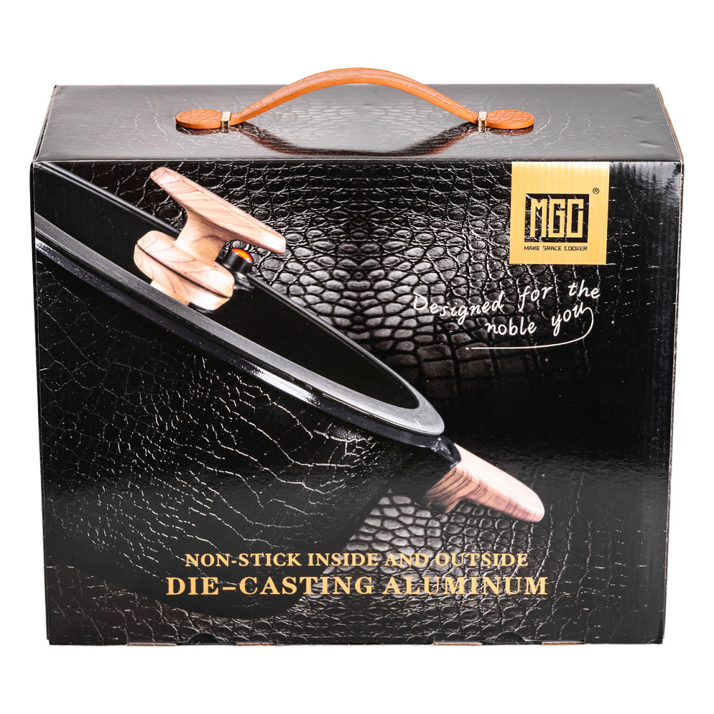 MGC Алюмінієва каструля з керамічним покриттям антипригарним 6.9 л Ø 28 см чорний MGC HP-4-454B Коломыя - изображение 5