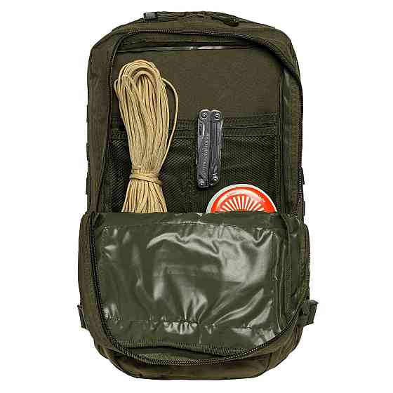 Армійський рюкзак для ЗСУ олива 36л, водонепроникний поліестер, штурмовий, з поясом та Molle Львів