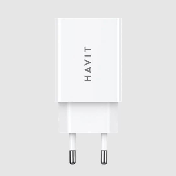 Зарядний пристрій мережевий 2USB 3,0A білий Havit HV-UC003B Житомир - фото 5