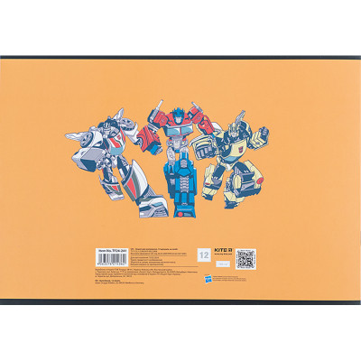 Альбом для рисования Kite Transformers, 12 листов (TF24-241) Винница - изображение 6