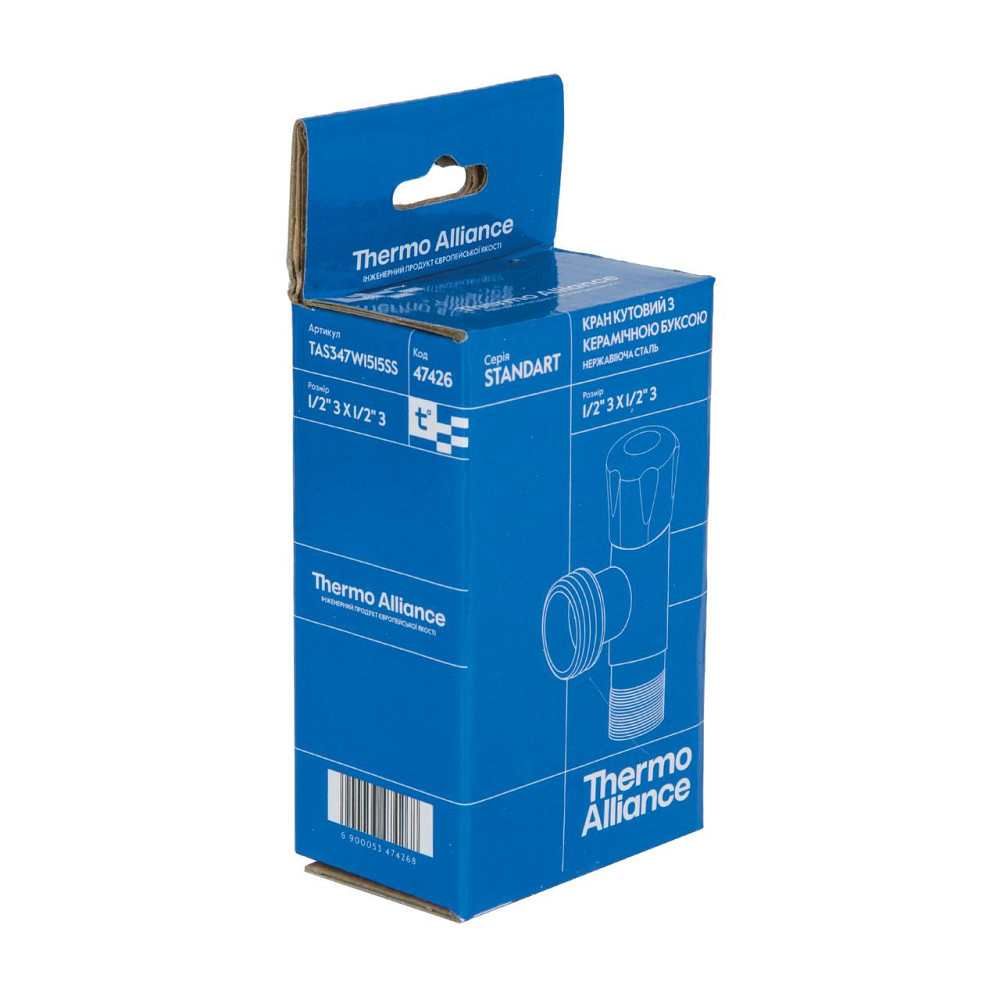 Кран угловой Thermo Alliance Standart 1/2