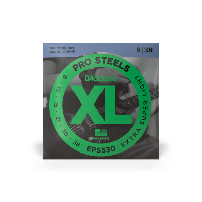 Струни для гітари D'Addario XL ProSteels Extra Super Light (8-38) (EPS530) Вінниця - фото 1