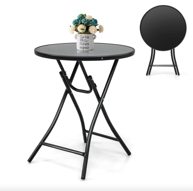 Стіл садовий Costway Mix складаний круглий Киев - изображение 3