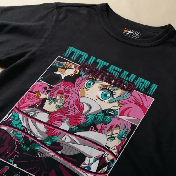 Футболка чоловіча з  принтом Клинок, рассекающий демонов Міцурі 5 Розмір 48 Anime0962 Дніпро