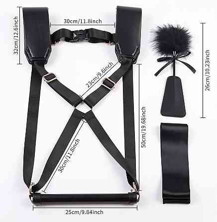 БДСМ-набір LOCKINK YEAHWOW Black Doggy Style Saddle set Sex Aura Київ