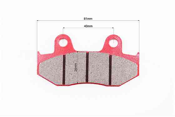 Гальмівні колодки (дискові) Honda LEAD AF48 / MBX80 / CR 125 / MTX 125 / FTR 223 / XLR 250R / CR 500RE / MTX 125RWE / TRX 250R к-кт червоні Київ