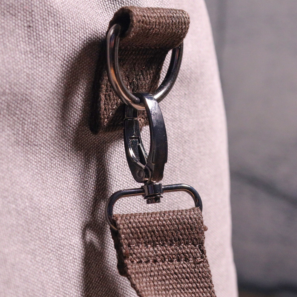 Вместительная дорожная сумка из качественного текстиля 21238 Vintage Серая Киев - изображение 3