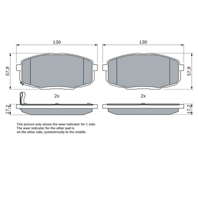 Тормозные колодки Bosch 0 986 424 811 Винница - изображение 7