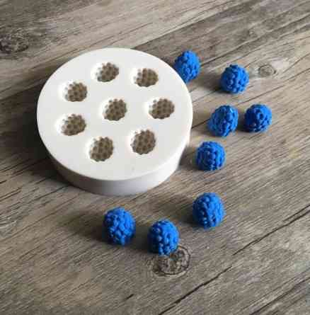 Молд силиконовый Ежевика 75 мм серый Киев