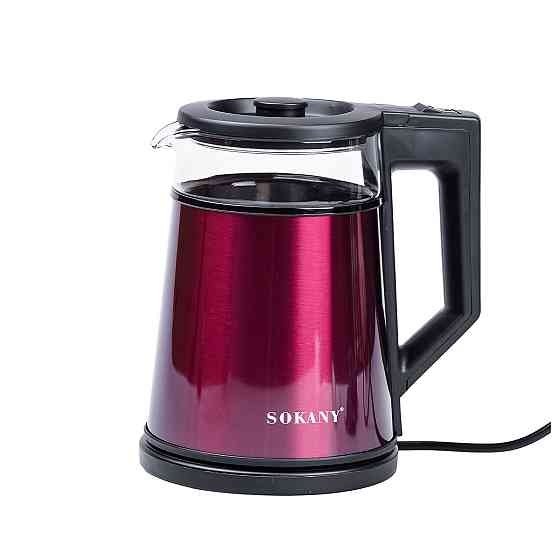 Sokany Електрочайник з автоматичним відключенням 1.7 л Sokany дисковий 2000 Вт SK-SH-1076R Киев