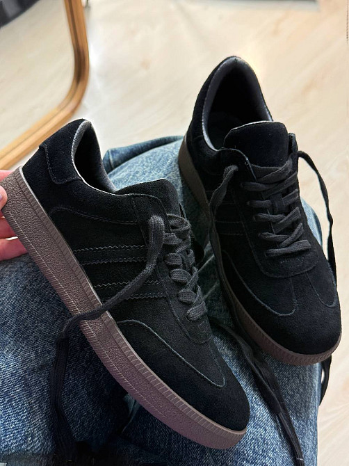 Кеды женские Hengji 8009-12 samba замшевые черные, 40, 25,5 см Киев - изображение 2